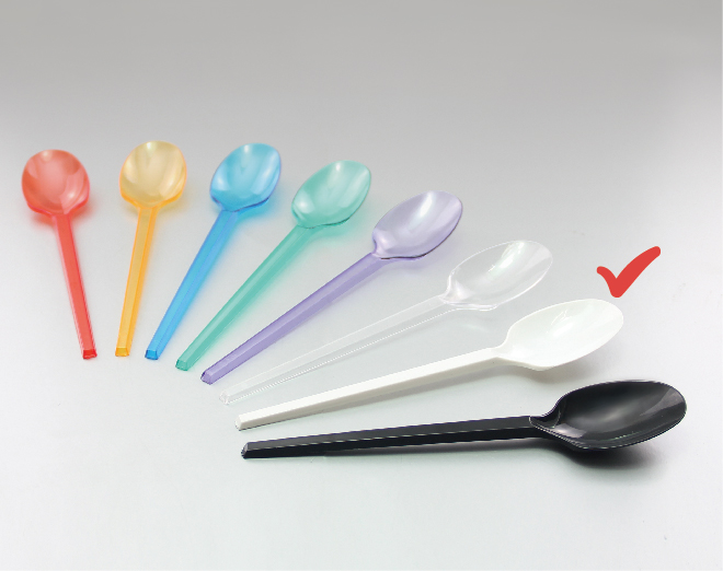 PS-M3 Medium Weight Spoon<br> White