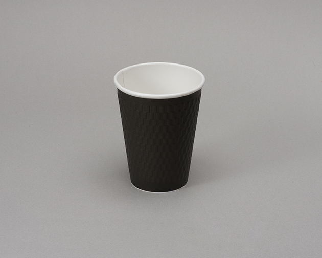 12oz Double-Wall Paper Hot Cup<br> Black