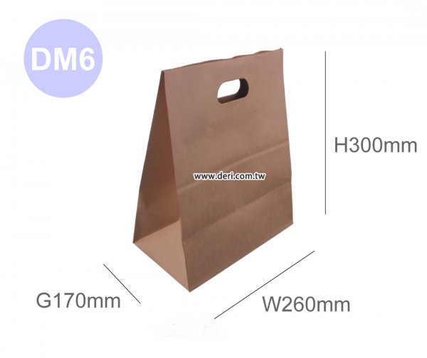 牛皮紙丸孔提袋-DM6
