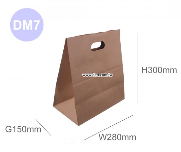牛皮紙丸孔提袋-DM7